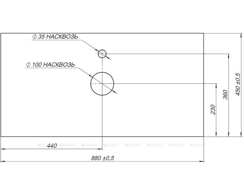 Столешница Aquanet Nova Lite 90 серый