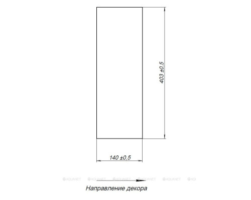 Столешница Aquanet Nova Lite Loft 75 R TF01 серый