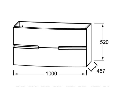 Тумба под раковину Jacob Delafon Nona 100 EB1889RU-G1C белый глянец
