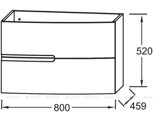 Тумба под раковину Jacob Delafon Nona 80 EB1888RU-G98 темно-синий