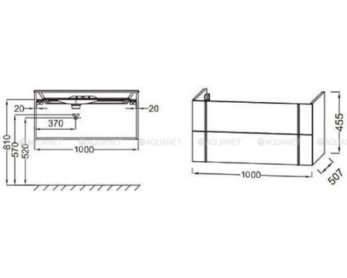 Тумба под раковину Jacob Delafon Nouvelle Vague 100 EB3032-G1C белый