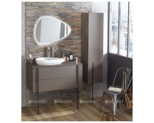 Тумба под раковину Jacob Delafon Nouvelle Vague 100 EB3040-NR2 коричневая кожа