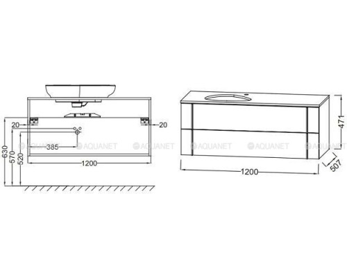 Тумба под раковину Jacob Delafon Nouvelle Vague 120 EB3041-E73 фактурный дуб