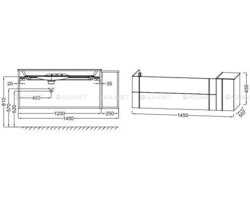 Тумба под раковину Jacob Delafon Nouvelle Vague 145 EB3038-N18 белый