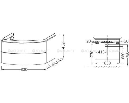 Тумба под раковину Jacob Delafon Presquile 100 EB1104-G1C белый