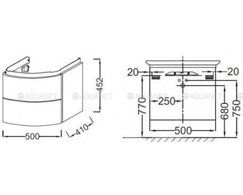 Тумба под раковину Jacob Delafon Presquile 60 EB1102-V13 палисандр шпон