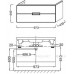 Тумба под раковину Jacob Delafon Reve 100 EB1136-G1C белый