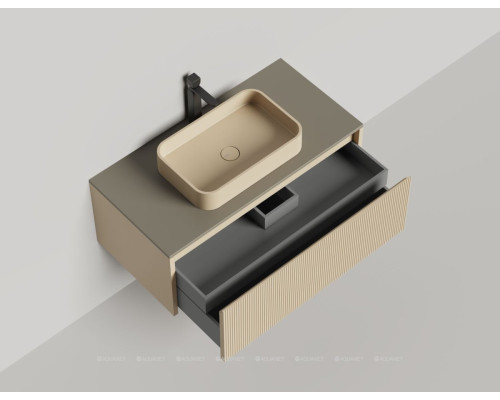 Тумба под раковину Salini Domino 100 27D110INF со столешницей