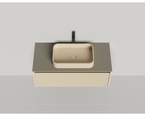 Тумба под раковину Salini Domino 100 27D110ONF со столешницей