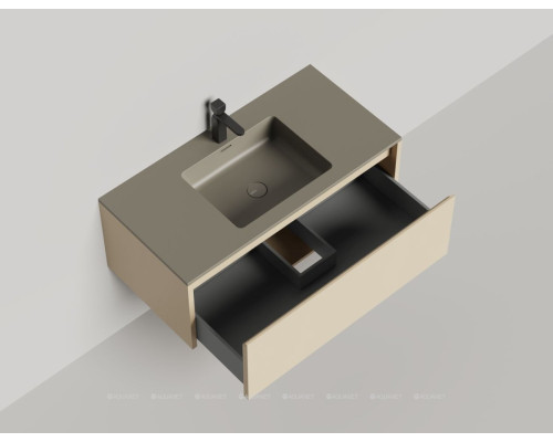 Тумба под раковину Salini Domino 100 27D110ONF со столешницей