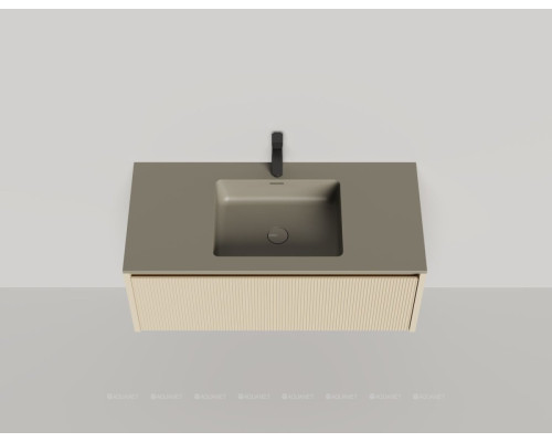 Тумба под раковину Salini Domino 100 27D110ONF со столешницей