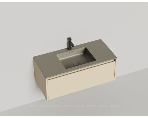 Тумба под раковину Salini Domino 100 27D110ONF со столешницей