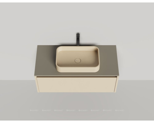 Тумба под раковину Salini Domino 100 27D110ONF со столешницей