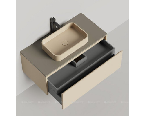 Тумба под раковину Salini Domino 100 27D110 со столешницей