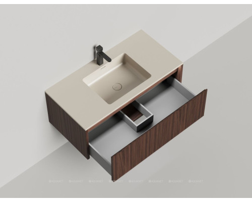 Тумба под раковину Salini Domino 100 27D210IN со столешницей