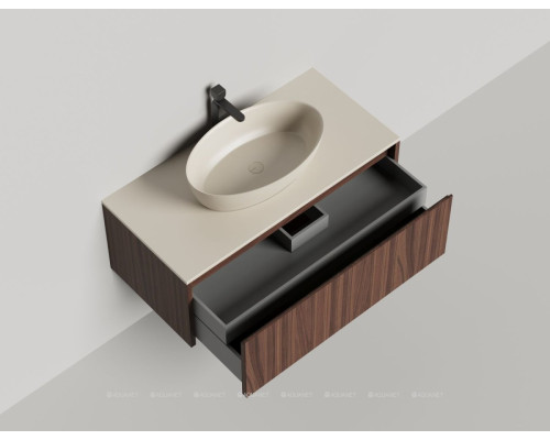 Тумба под раковину Salini Domino 100 27D210ON со столешницей