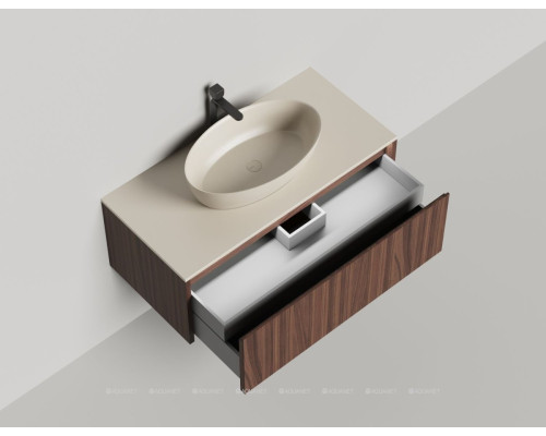 Тумба под раковину Salini Domino 100 27D210ON со столешницей