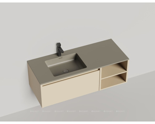 Тумба под раковину Salini Domino 120 27D112ONA со столешницей