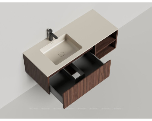 Тумба под раковину Salini Domino 120 27D212INA со столешницей