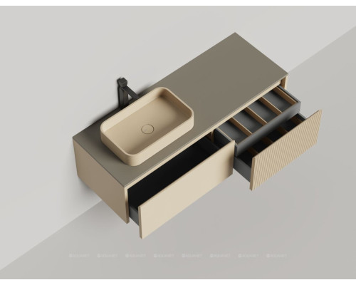 Тумба под раковину Salini Domino 140 27D114 со столешницей