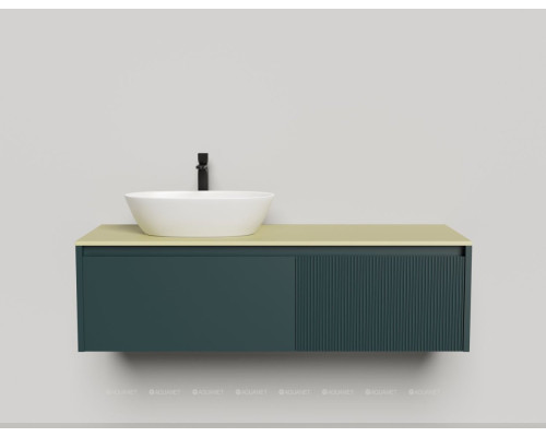 Тумба под раковину Salini Domino 140 27D214ON со столешницей