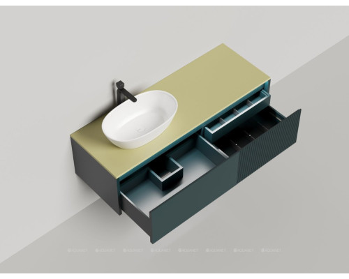 Тумба под раковину Salini Domino 140 27D214ON со столешницей