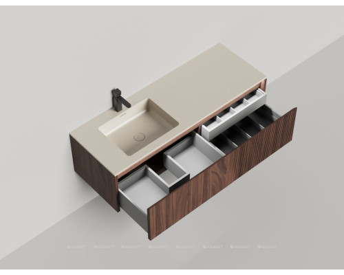 Тумба под раковину Salini Domino 140 27D214 со столешницей