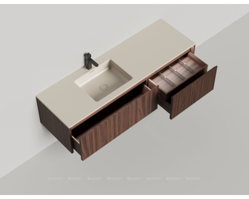 Тумба под раковину Salini Domino 160 27D216 со столешницей