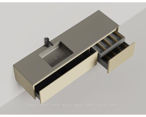 Тумба под раковину Salini Domino 180 27D118A со столешницей