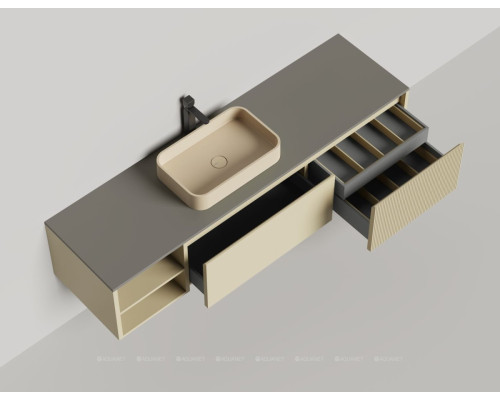 Тумба под раковину Salini Domino 180 27D118ON со столешницей