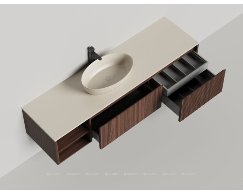 Тумба под раковину Salini Domino 180 27D218ONA со столешницей