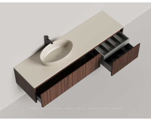 Тумба под раковину Salini Domino 180 27D218ONA со столешницей