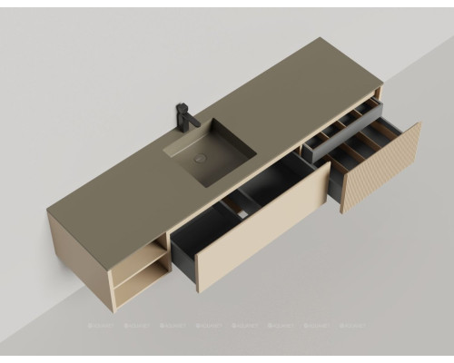 Тумба под раковину Salini Domino 200 27D120AIN со столешницей