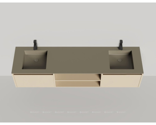 Тумба под раковину Salini Domino 200 27D120A со столешницей