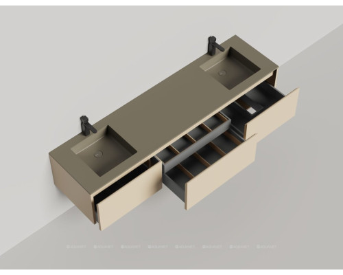 Тумба под раковину Salini Domino 200 27D120A со столешницей