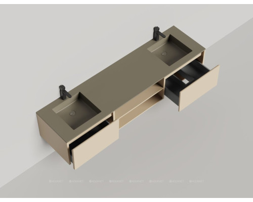 Тумба под раковину Salini Domino 200 27D120DF со столешницей