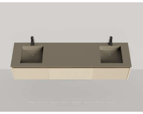 Тумба под раковину Salini Domino 200 27D120DF со столешницей