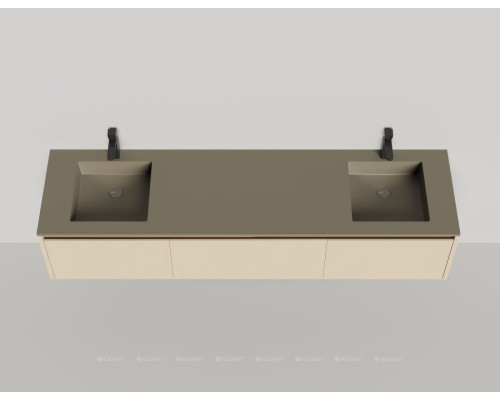 Тумба под раковину Salini Domino 200 27D120DF со столешницей