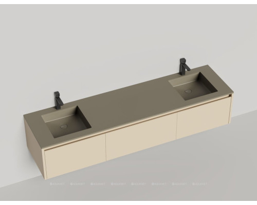 Тумба под раковину Salini Domino 200 27D120D со столешницей