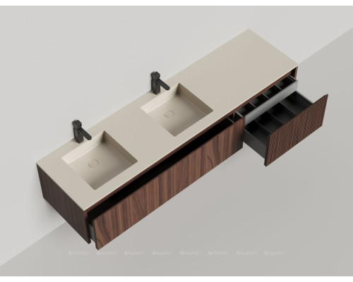 Тумба под раковину Salini Domino 200 27D220DF со столешницей