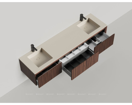 Тумба под раковину Salini Domino 200 27D220DF со столешницей