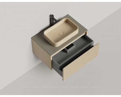 Тумба под раковину Salini Domino 80 27D108ON со столешницей