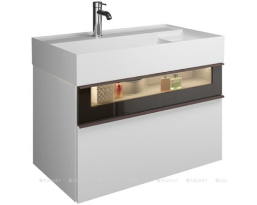 Тумбы с раковиной Burgbad Yumo 80 Белый глянецевый