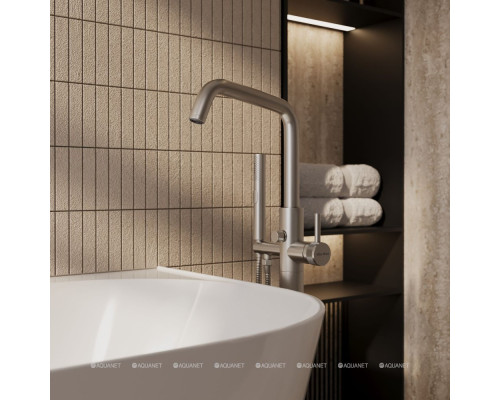 Смеситель для ванны Allen Brau Priority 5.31008-BN (с внутренней частью) никель браш