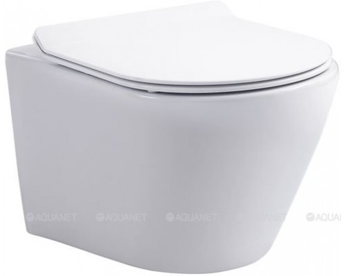 Унитаз подвесной Aquanet Atago W Short Tornado белый