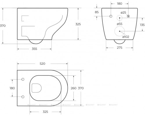 Унитаз подвесной BelBagno Acqua BB340CHR/BB2020SC
