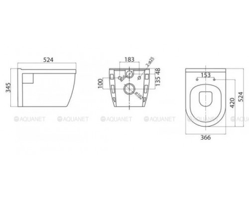 Унитаз подвесной BelBagno Loto BB070CHR/SC