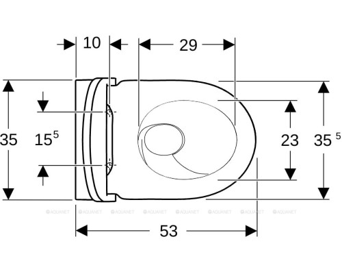 Унитаз подвесной Geberit Acanto 502.718.00.1