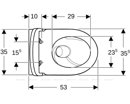Унитаз подвесной Geberit iCon 2.0 503.045.00.1