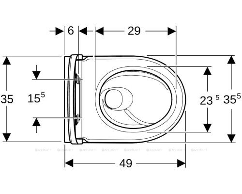 Унитаз подвесной Geberit iCon 2.0 503.048.00.1